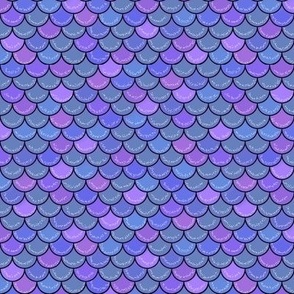 Light blue and purple mermaid scales