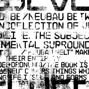 Grunge Text Fragments Black And White