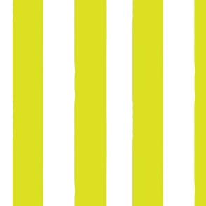 Chartreuse Cabana Stripe | Lime Green Vertical Cabana Stripe