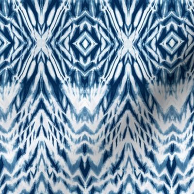  Shibori Zebra Ikat in Blue