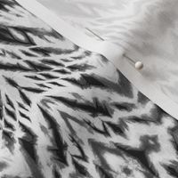 Shibori Zebra Ikat in Black