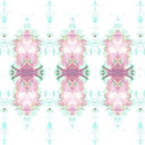 Pink and Mint Green  Abstract Arrows