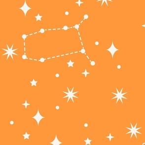 Cute Constellations on Orange