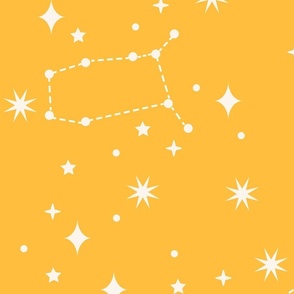 Cute Constellations on Yellow - Large