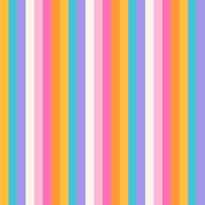 Neon Rainbow Stripes