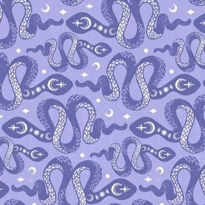Very Peri Purple Rotated Moon Snakes by Angel Gerardo - Small Scale