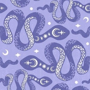 Very Peri Purple Rotated Moon Snakes by Angel Gerardo
