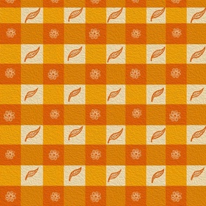 70s-Check-Plaid-classic-orange-gingham-textured