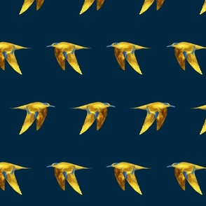 Golden Elegant Tern - Navy