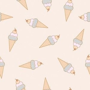 ice cream cone pastel MEDIUM
