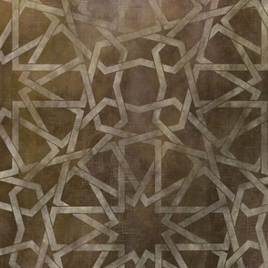 3 yards high - Ombre Morocco pattern rust, moroccan tiles, mural, gradient wallpaper 