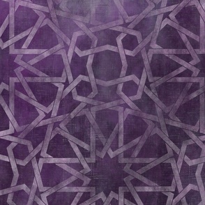 3 yards high - Ombre Morocco pattern deep purple, moroccan tiles, mural, gradient wallpaper 