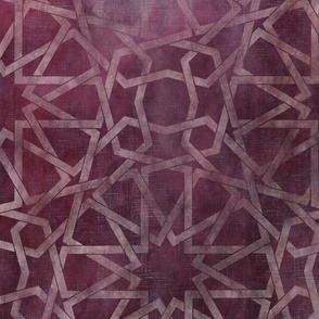 3 yards high - Ombre Morocco pattern purple, moroccan tiles, mural, gradient wallpaper 