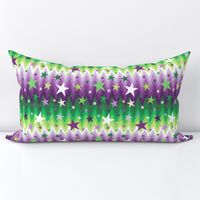 Maddox's Christmas Stars Purple + Green