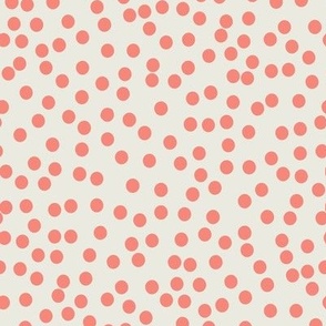 Tiny Dots_Tangerine/Ivory