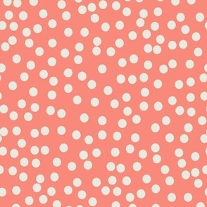 Tiny Dots_Tangerine/Ivory