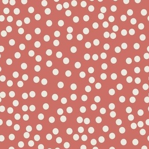 Tiny Dots Ivory/Cinammon