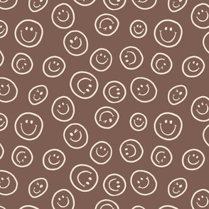 Tossed Smiling Faces Winking Nineties Inspired Chocolate