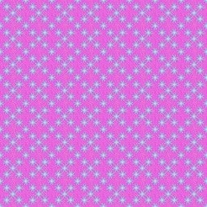 Geometric flowers on bright pink small