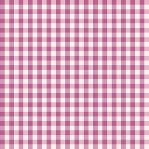 Gingham Check berry purple Small Scale by Jac Slade