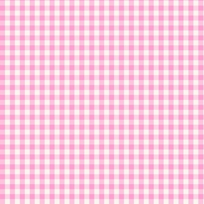Gingham Check candy pink Small Scale by Jac Slade