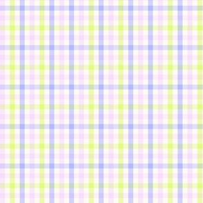 Gingham Check lime lilac Small Scale by Jac Slade