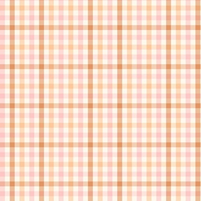 Gingham Check neutral brown Small Scale by Jac Slade