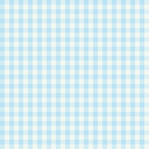 Gingham Check sky blue Small Scale by Jac Slade