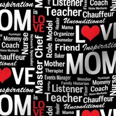 Mom is Love Mothers Day - 12 Inch