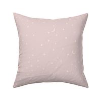 Cosmic Celestial Universe Stars on Light Orchid Pink