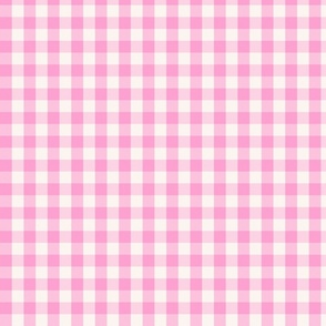Gingham Check candy pink Regular Scale by Jac Slade