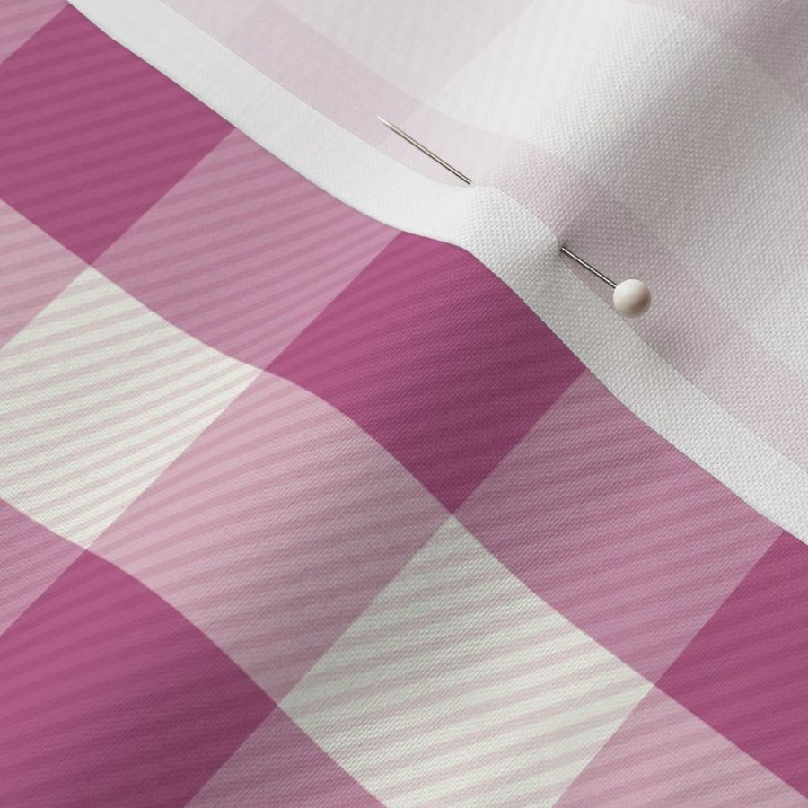 Gingham Check berry purple Large Scale by Jac Slade