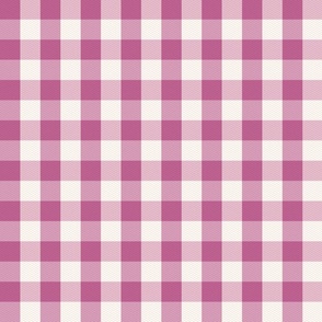Gingham Check berry purple Large Scale by Jac Slade