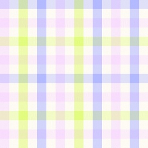 Gingham Check lime lilac Large Scale by Jac Slade
