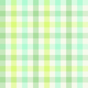 Gingham Check zesty green Large Scale by Jac Slade