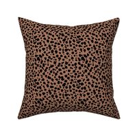 The New - Little leopard fat spots messy minimalist boho style spots design wild cats or Dalmatian animal print black on burnt orange