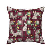 Country Bunnies Tartan - Red