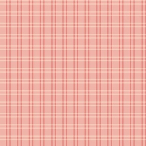 Pink/Coral Plaid Pattern / MINI