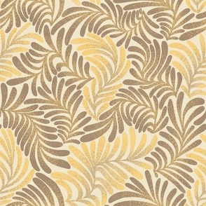 leaves (mid scale) - brown yellow