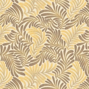 leaves (small scale) - brown yellow