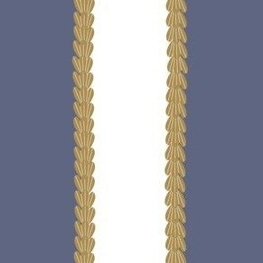 scalloped stripe (captain's blue)