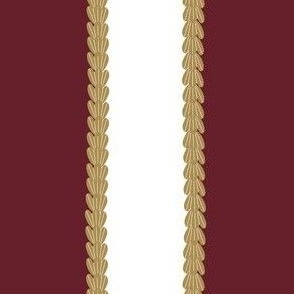 scalloped stripe (maroon)