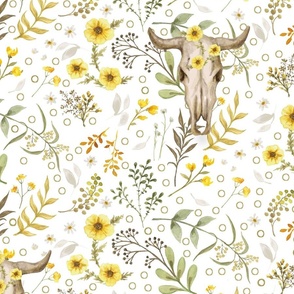 Cowskull wildflowers