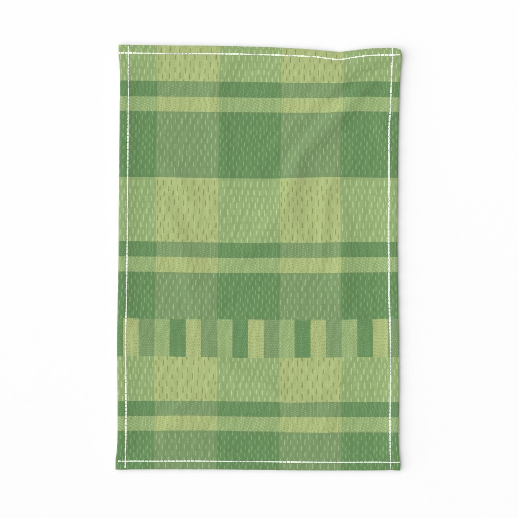 grass patch blanket plaid