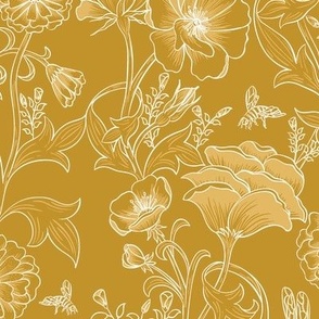 Garden Floral - Mustard