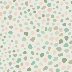 Pebbles in Mint and Blush Shades / Large