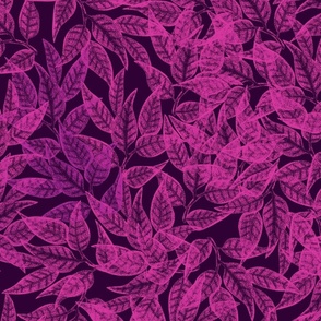 pink foliage on purple by rysunki_malunki