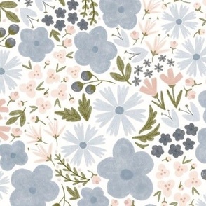 Elsie’s Flower Garden // BLUE // Medium