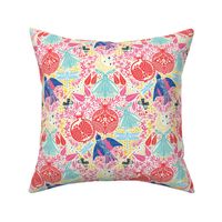 Blooming Pomegranate Garden in multi colors 
