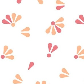 Baby Bloom - Pink Peach Fuzz on white